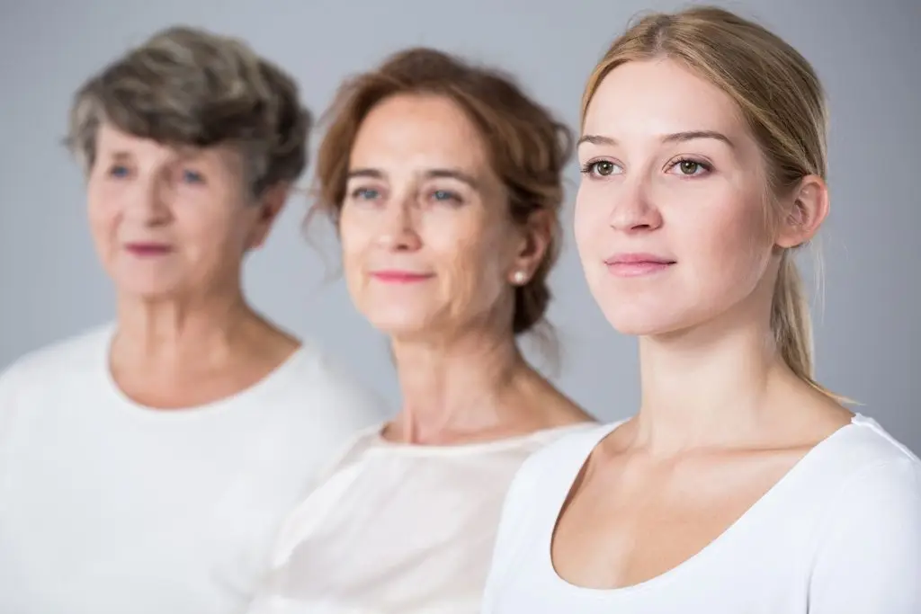 A portrait of multi-generational women including a teen, mother and grandmother